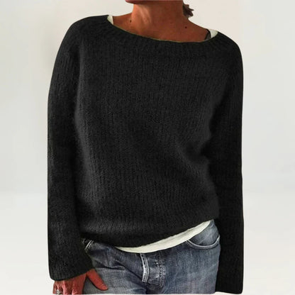 Women's Textured Knit Sweater – Long Sleeve