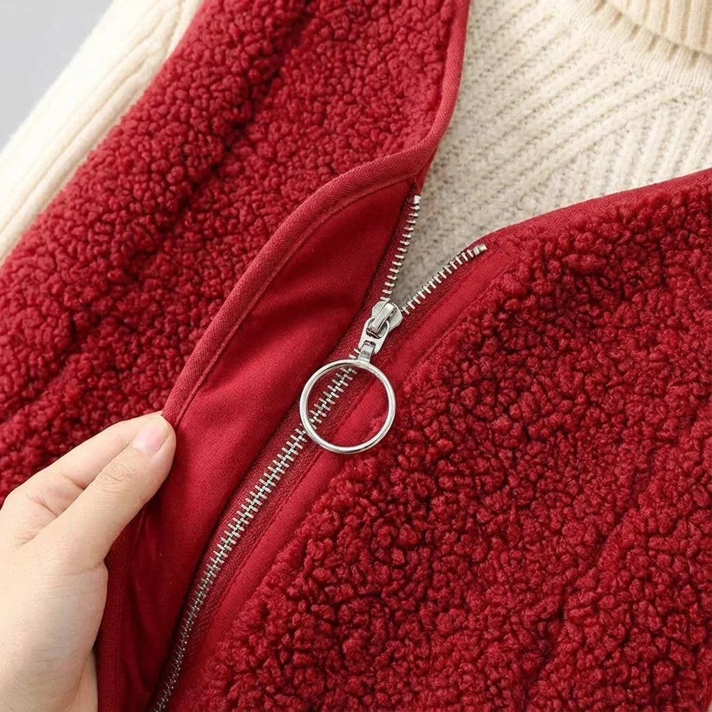 Women's Fleece Sweater Vest – Zip-Up with Pockets