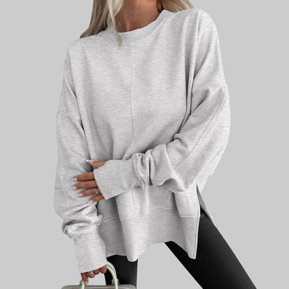 Women's Oversized Sweatshirt – Dropped Shoulder Crewneck
