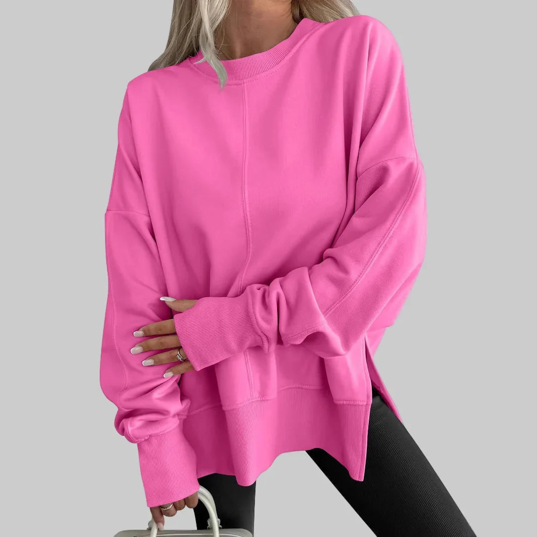 Women's Oversized Sweatshirt – Dropped Shoulder Crewneck