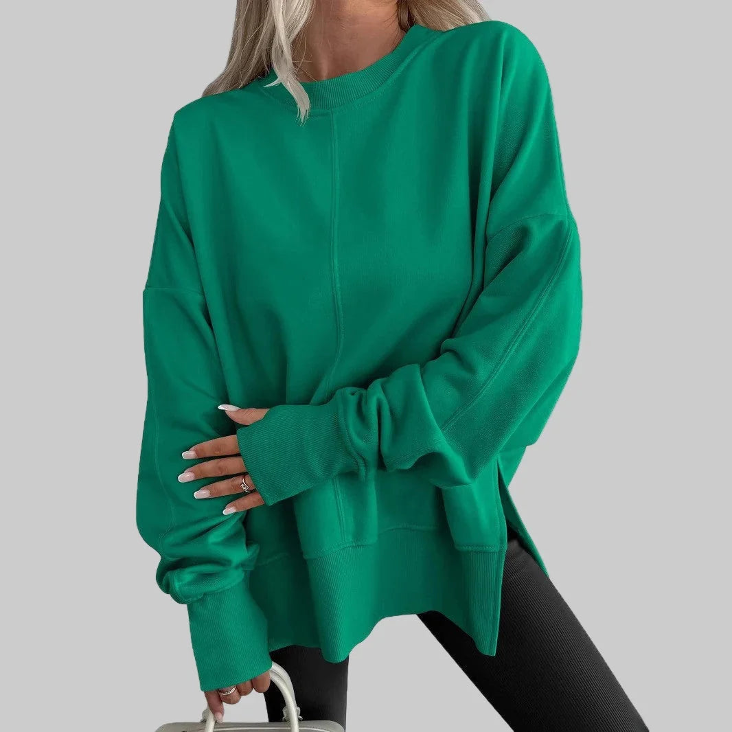 Women's Oversized Sweatshirt – Dropped Shoulder Crewneck