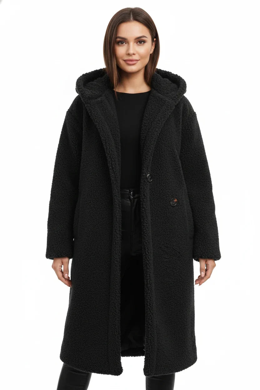 Women’s Teddy Coat - Letterman Jacket Soft Winter Outerwear