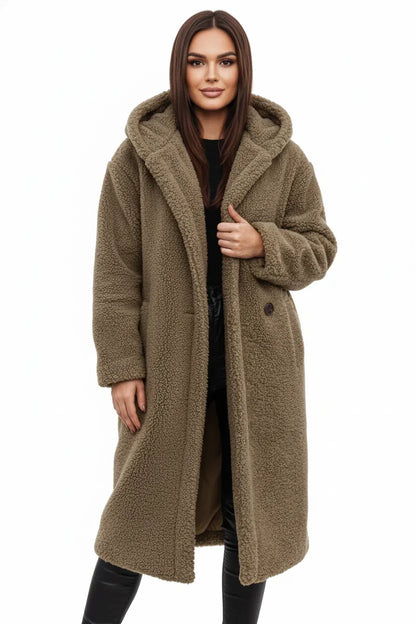 Women’s Teddy Coat - Letterman Jacket Soft Winter Outerwear