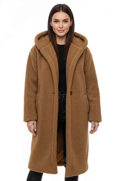 Women’s Teddy Coat - Letterman Jacket Soft Winter Outerwear