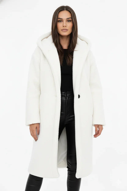 Women’s Teddy Coat - Letterman Jacket Soft Winter Outerwear