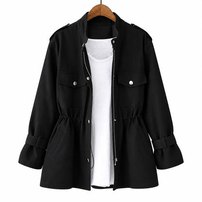 Women's Lightweight Belted Utility Trench Coat