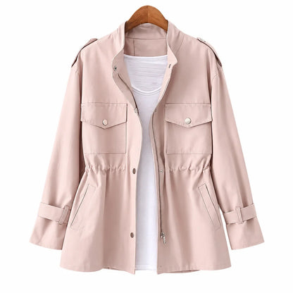 Women's Lightweight Belted Utility Trench Coat
