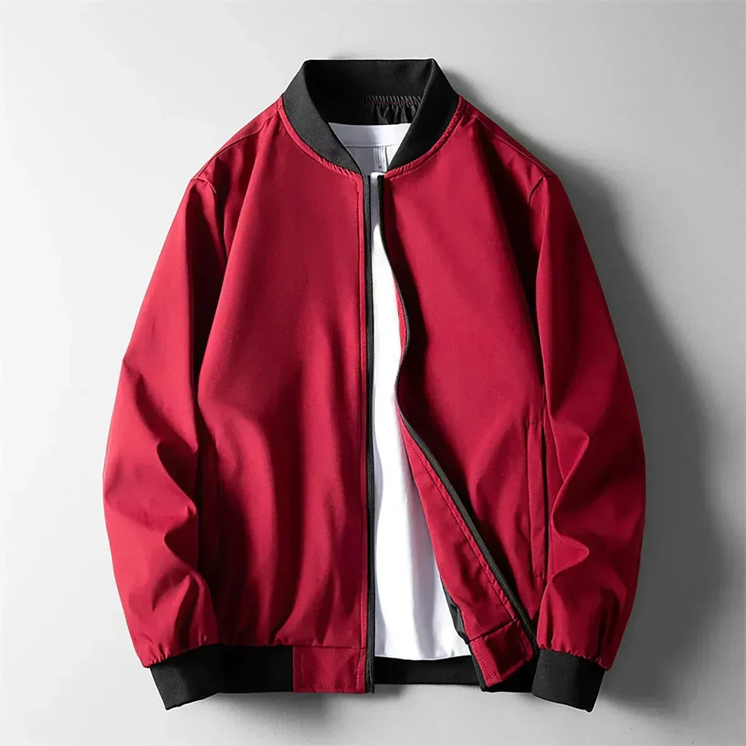 Women's Varsity Jacket - Bomber Style Zip Up Letterman Jacket