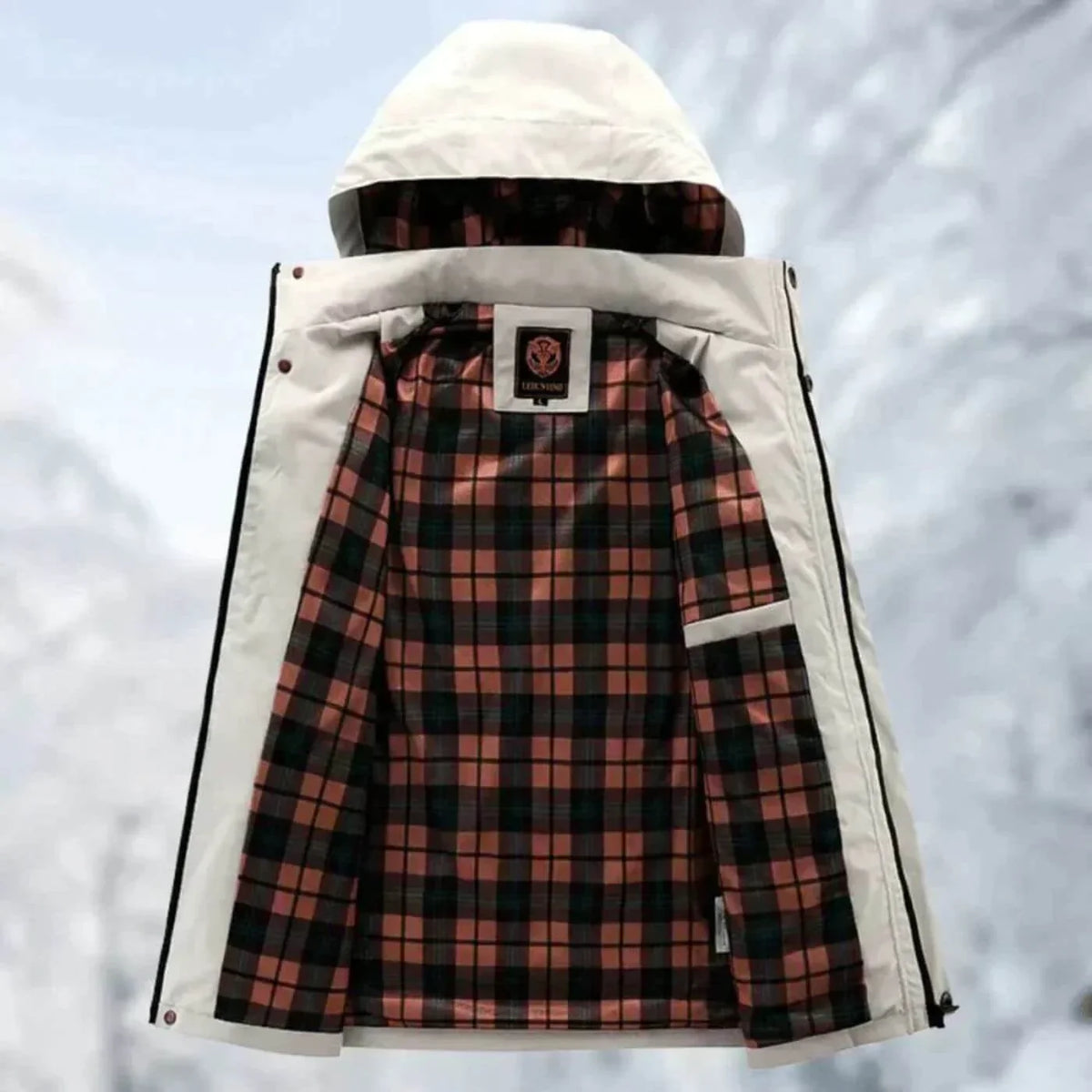 Women's Lined Hooded Jacket – Detachable Hood Zip-Up