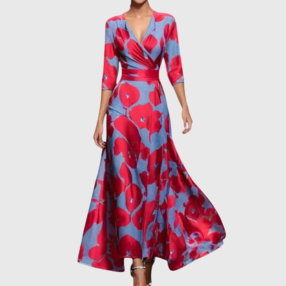 Saylor | Trendy Floral Summer Wrap Long Maxi Dress Women Fashion