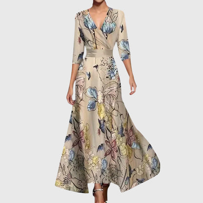 Saylor | Trendy Floral Summer Wrap Long Maxi Dress Women Fashion