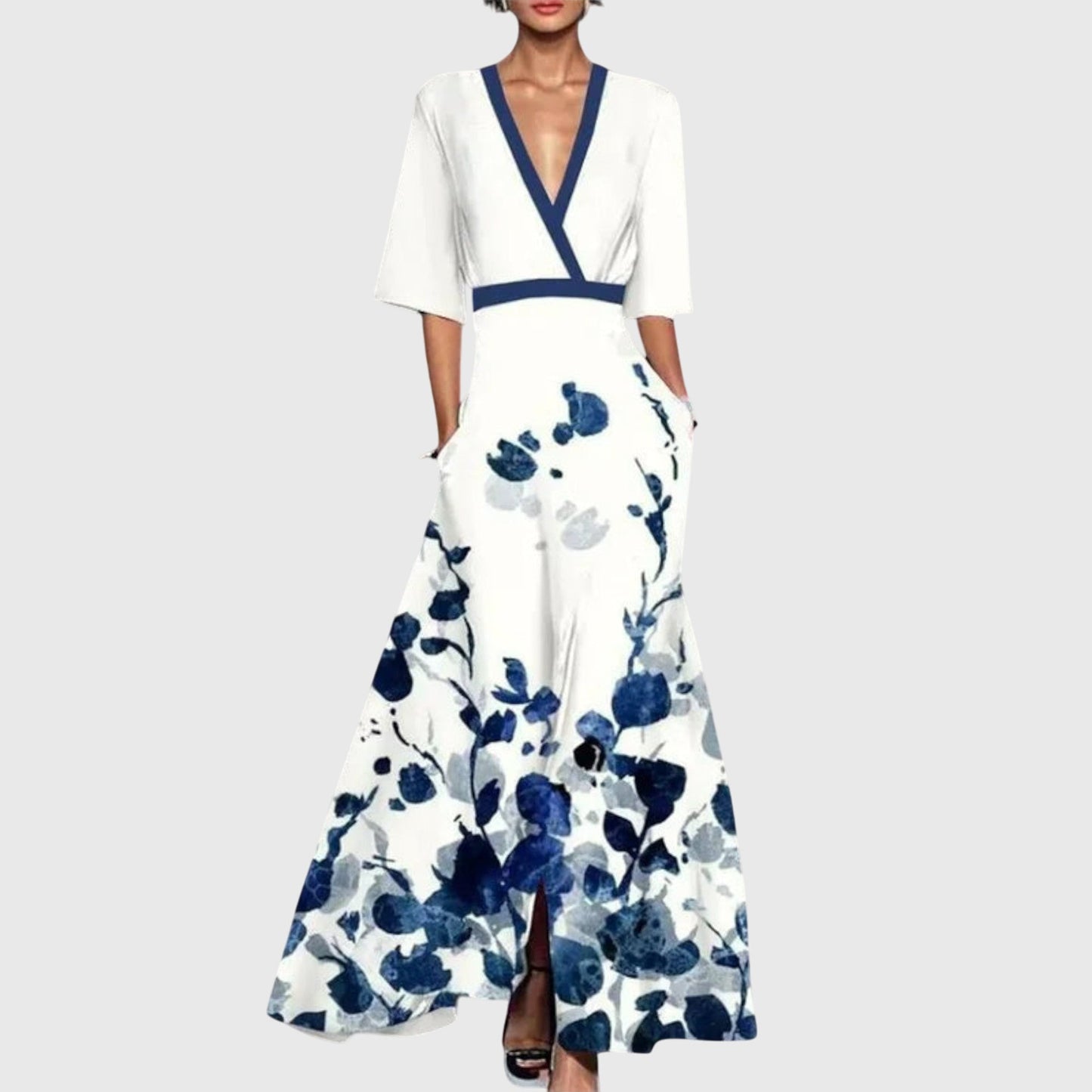 Saylor | Trendy Floral Summer Wrap Long Maxi Dress Women Fashion