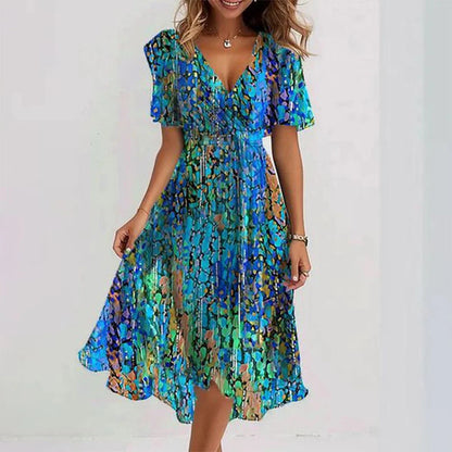 Candace | Versatile Flattering Bloom Wrap Summer Dress