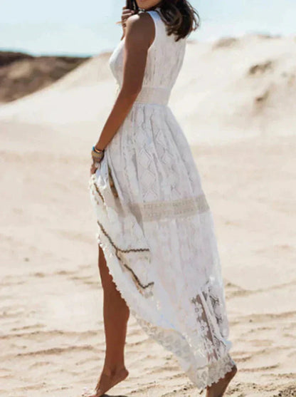 Keira | Relaxed Tiered Lace Summer Dress for All-Day Wearability