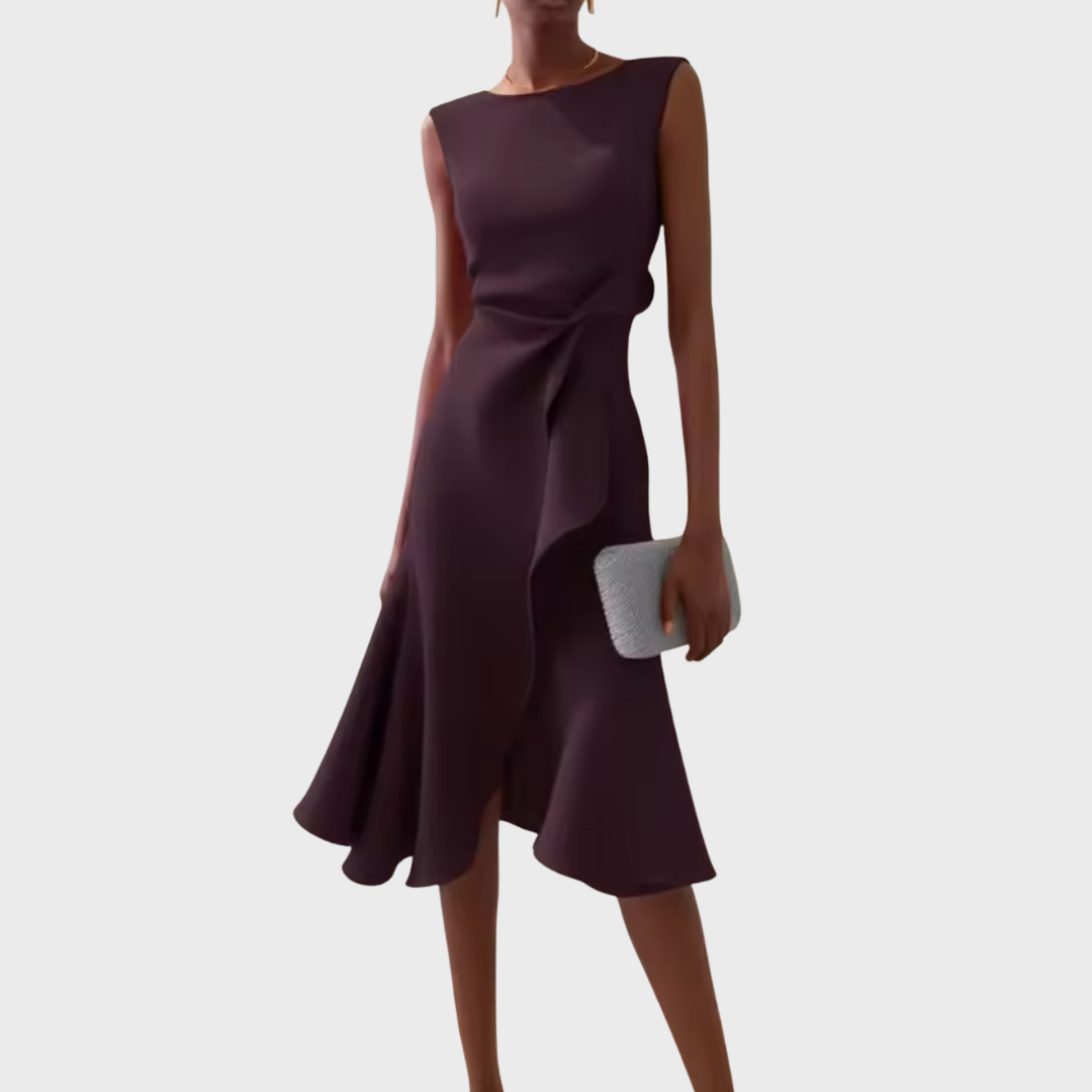 Wendy | Trendy Flattering Wrap Party Evening Dress for Special Occasions