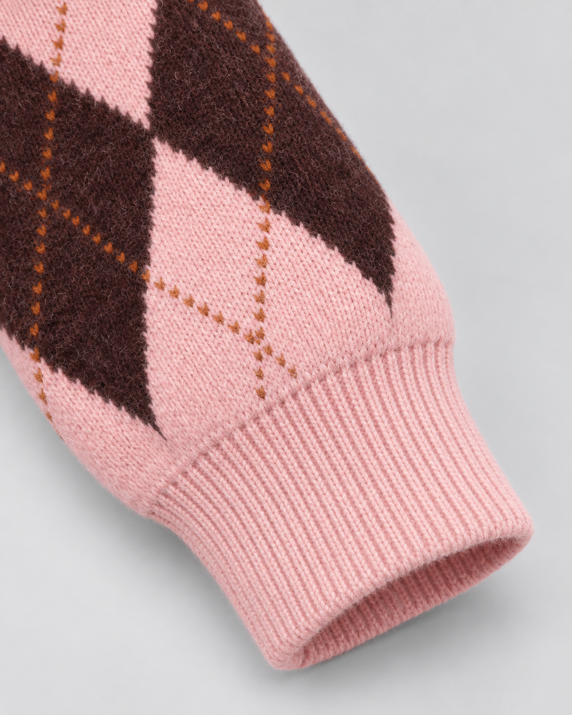 Women's Argyle Cardigan - Cropped Button Front Knit