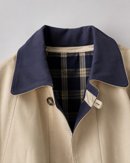 Women's Barn Jacket - Relaxed Fit Contrast Collar