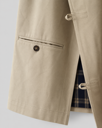 Women's Barn Jacket - Relaxed Fit Contrast Collar
