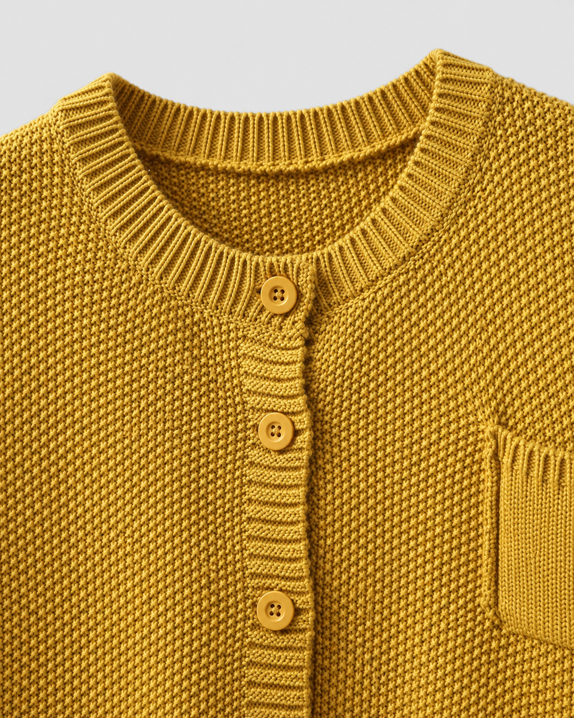 Women's Knit Cardigan - Button Front with Pockets