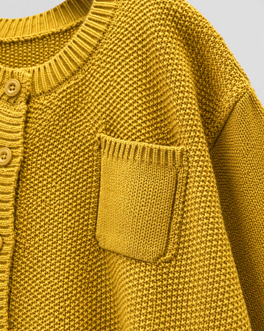 Women's Knit Cardigan - Button Front with Pockets