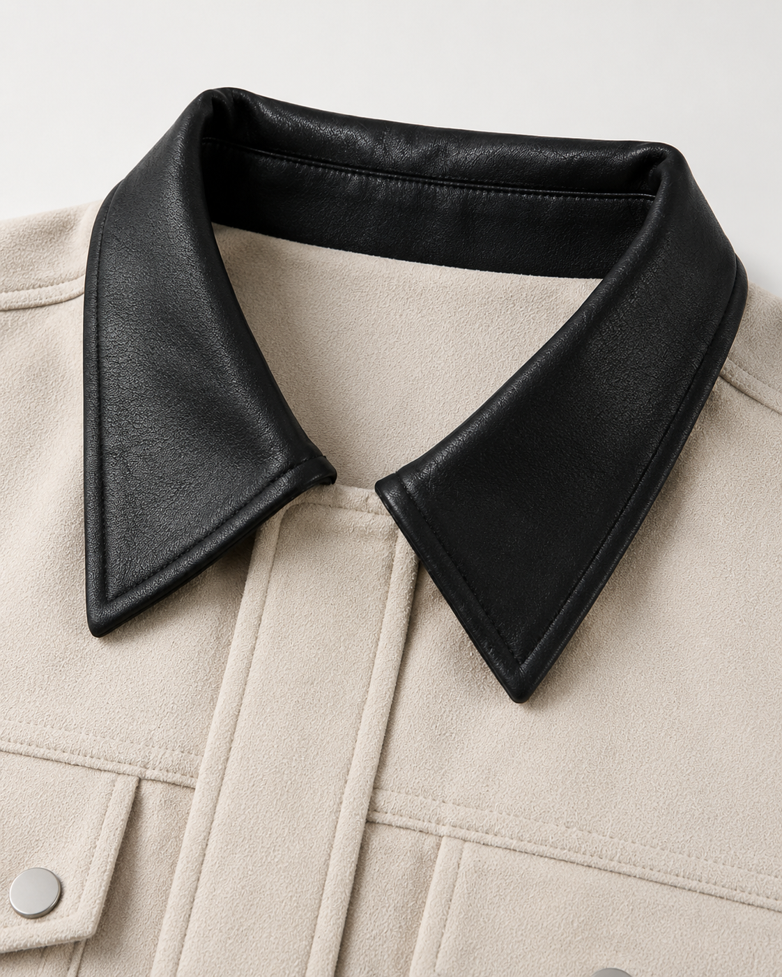 Women's Suede Barn Jacket - Cropped Casual Jacket