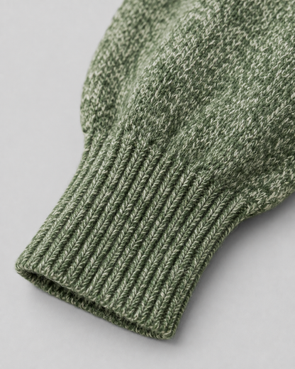 Women's Fair Isle Sweater - Mock Neck Ribbed Knit