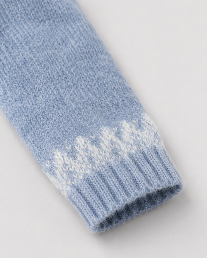 Women's Fair Isle Sweater - Crew Neck Knit