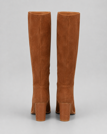 Women's Knee High Boots - Block Heel Tall Boots
