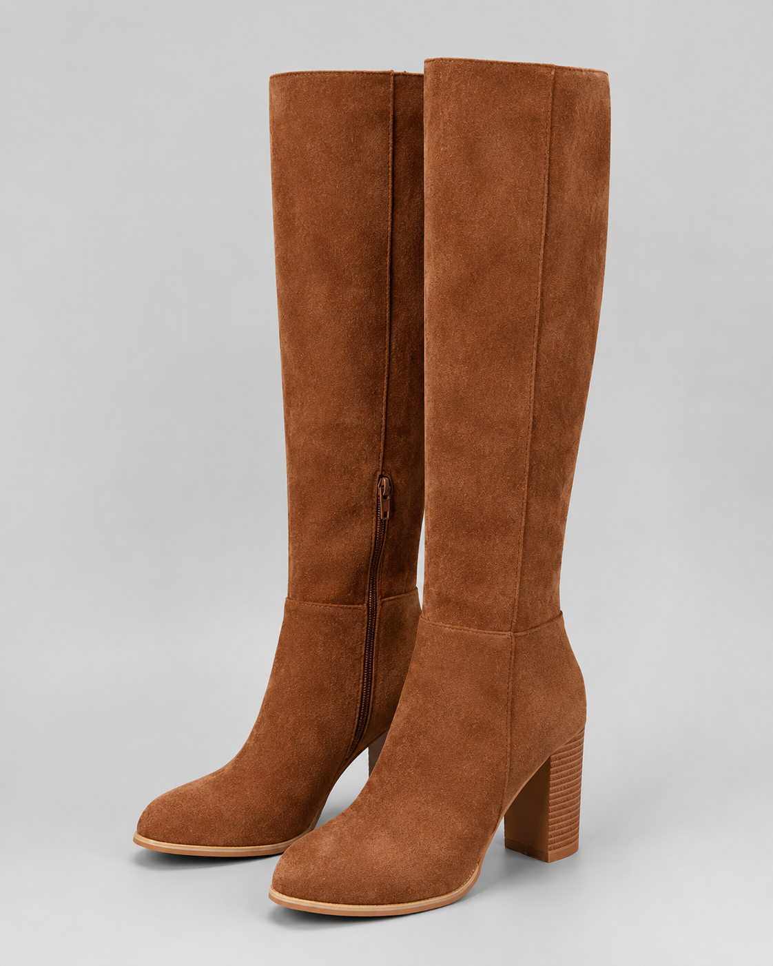 Women's Knee High Boots - Block Heel Tall Boots