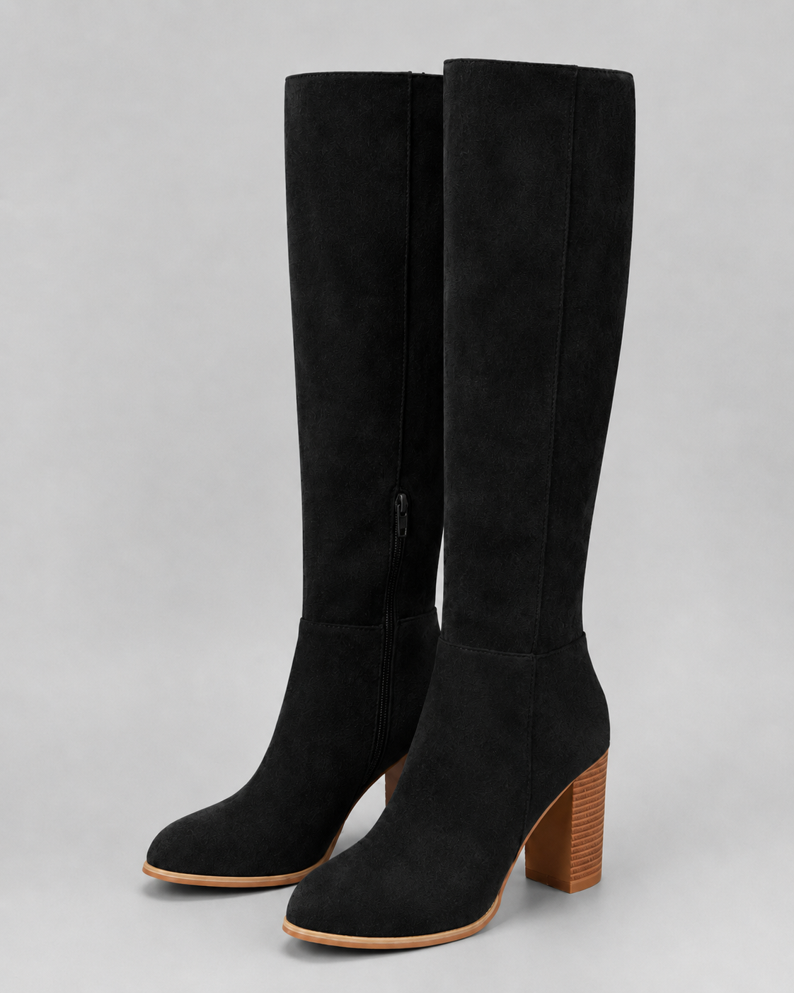 Women's Knee High Boots - Block Heel Tall Boots