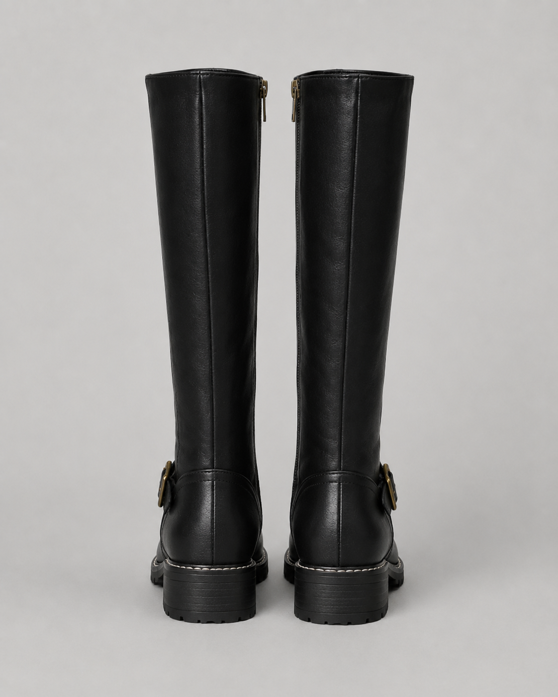 Women's Knee High Boots - Buckle Detail Tall Boots