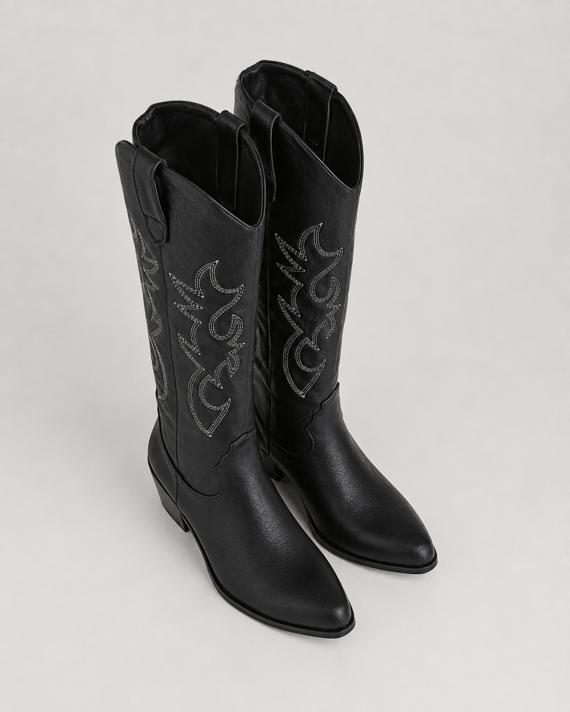 Women's Cowboy Boots - Knee High Embroidered Western Boots