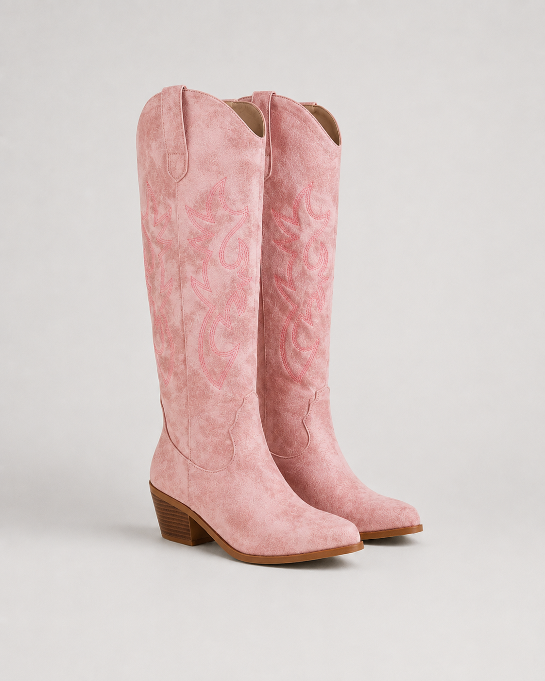 Women's Cowboy Boots - Knee High Embroidered Western Boots