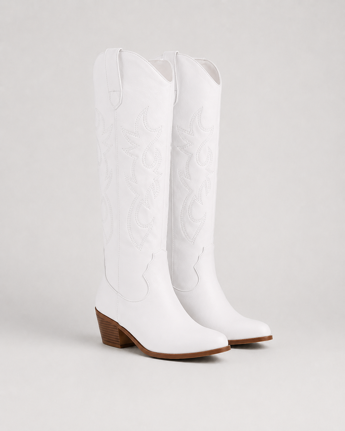 Women's Cowboy Boots - Knee High Embroidered Western Boots