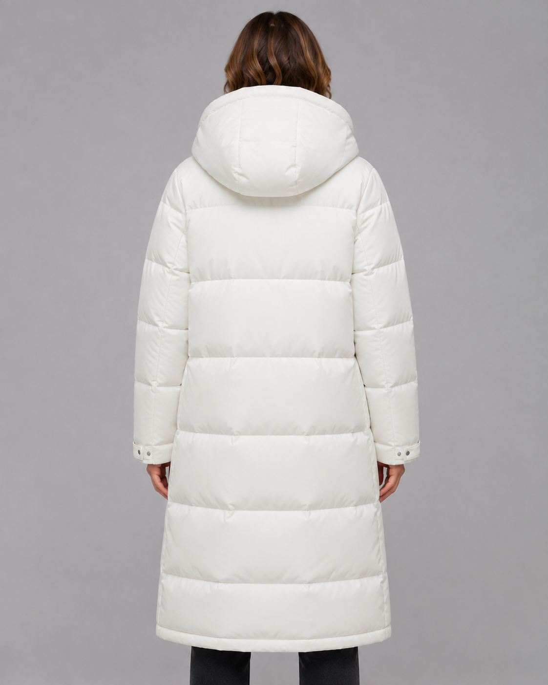 Women's Winter Parka - Longline Hooded Puffer Coat
