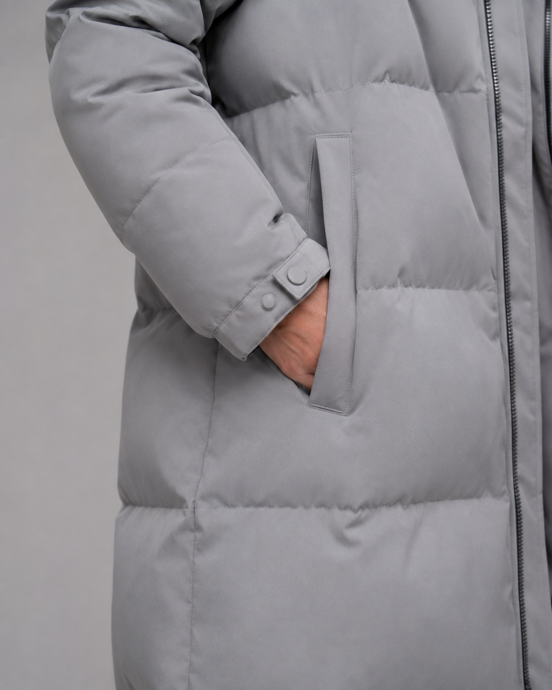 Women's Winter Parka - Longline Hooded Puffer Coat