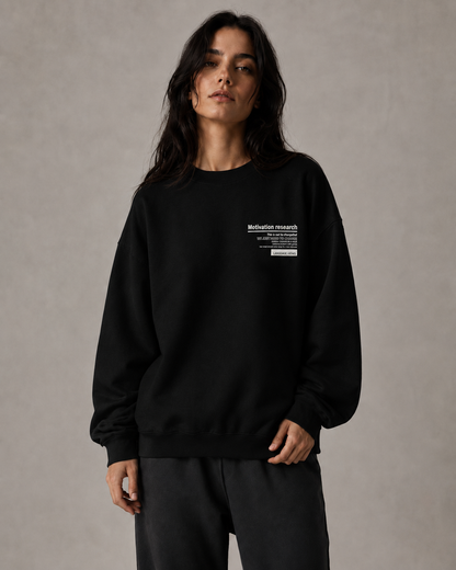 Women's Graphic Sweatshirt - Oversized Drop Shoulder Crew Neck