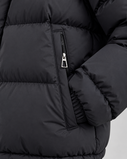 Women's Puffer Jacket - Oversized Hooded Zip Up Winter Coat
