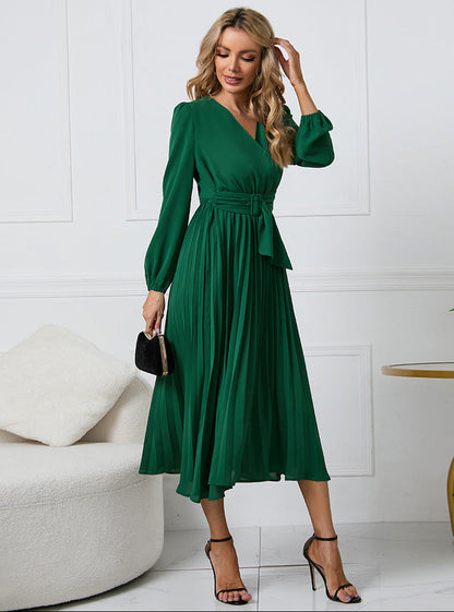 Montrella | Sophisticated Summer Wedding Guest Dress with Belted Waist Design