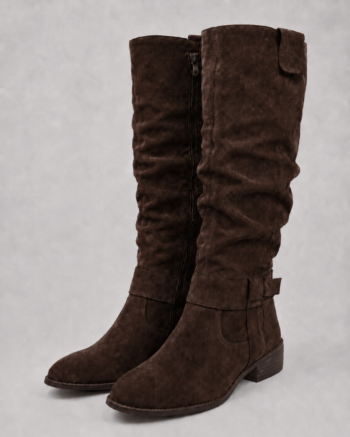 Women's Suede Knee High Boots - Tall Winter Boots