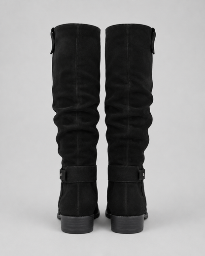 Women's Suede Knee High Boots - Tall Winter Boots