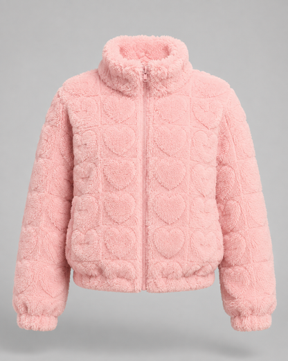 Women's Teddy Fleece Jacket - Full Zip Winter Jacket