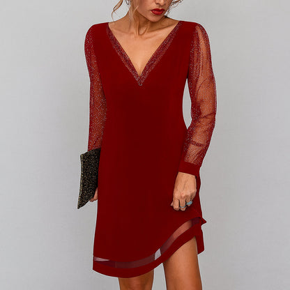 Yaraessa | V-Neck Wedding Guest Dress for Elegant Occasions