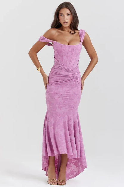 Zoralise | Floral Wedding Guest Dress with Elegant Feminine Style